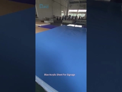 Fábrica da marca DUKE Grátis Folha de acrílico fundido de cor azul PMMA Perspex Plexiglass para publicidade