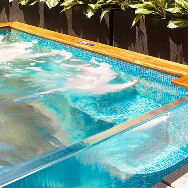 Transparent Acrylic Wall Panels System for Infinity Edge Pool Custom Manufacturing & CNC Cutting Service