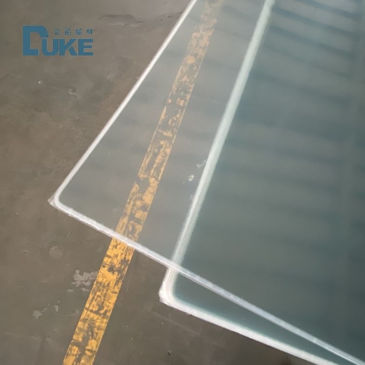 Folha de acrílico fundido de grau óptico 100% virgem Mitsubishi MMA Alta clareza 92% Espelho de precisão 10mm 2mm plástico UV imprimível