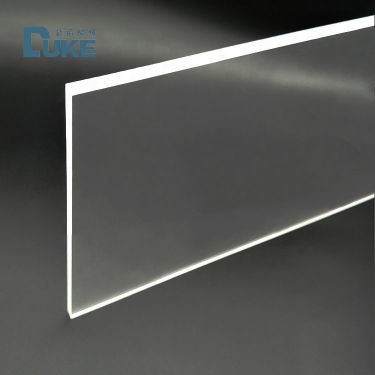 Transmissão de luz uniforme Nano LGP Edge Lit Superfície lisa Placa de guia de luz acrílica clara