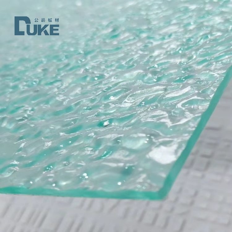 Folha acrílica de textura de cor de duque para decoração de interiores de salas folha prismática padronizada