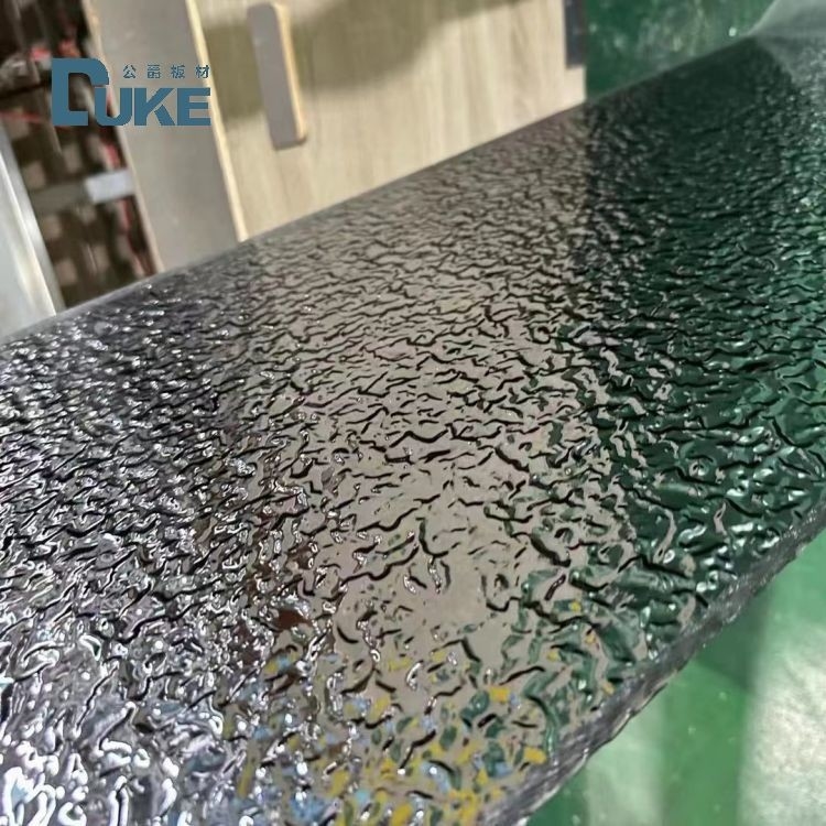 Folha acrílica de textura de cor de duque para decoração de interiores de salas folha prismática padronizada