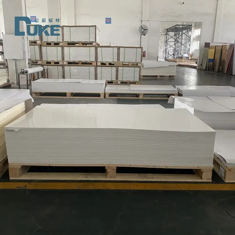 8mm Duke Fabricante 100% Virgem Mitsubishi MMA Branco Opal Acrílico Folha de acrílico fundido Plástico liso Artesanato Folha de sinalização
