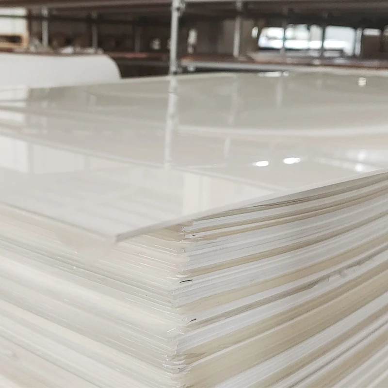 8mm Duke Fabricante 100% Virgem Mitsubishi MMA Branco Opal Acrílico Folha de acrílico fundido Plástico liso Artesanato Folha de sinalização