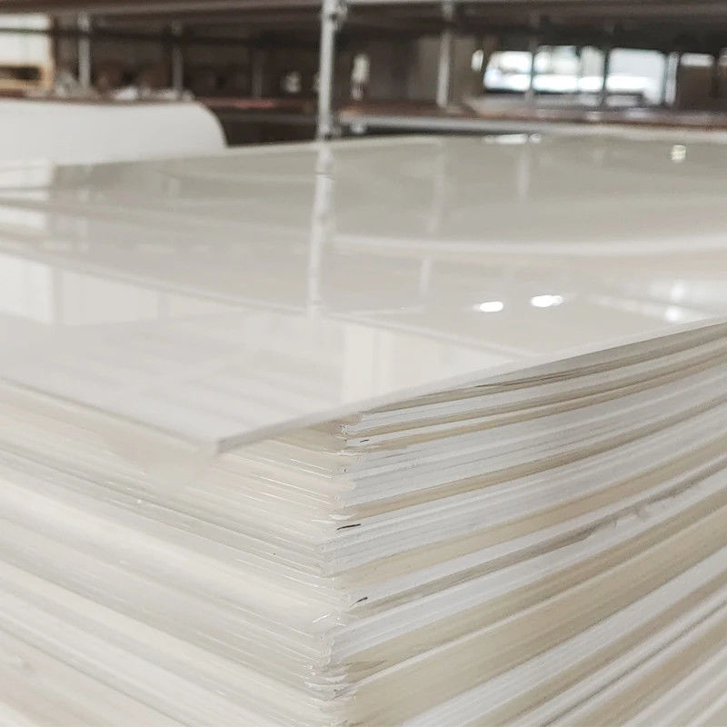 Painel de Acrílico Branco Fundido de Alta Qualidade PMMA Folha Cortada Sob Medida para Produção de Louças Sanitárias para Banheiras