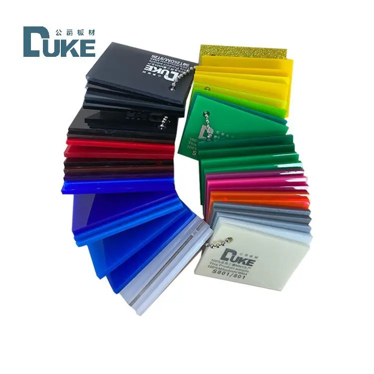 Duke 100% Virgem Mitsubishi Folha acrílica Cast Custom Banheira colorida Folha de plástico preço competitivo 12mm 5mm corte MMA