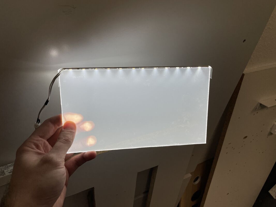 Nano LGP Sheet Edge Lit Placa de guia de luz acrílica clara para transmissão uniforme de luz