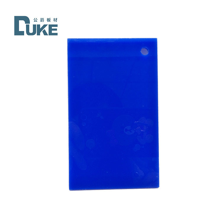 folhas acrílicas do plexiglás 0.8mm azul de 0.6mm