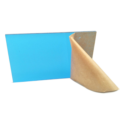 Anti material acrílico UV claro 1220*2440mm translúcido azul do Signage da folha