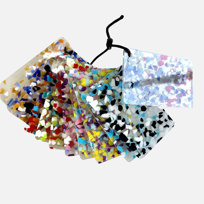 Painel de plexiglás acrílico com padrão de cores especiais transparentes de 3 mm para artesanato decorativo